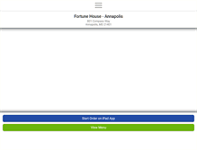 Tablet Screenshot of fortunehouseannapolis.com